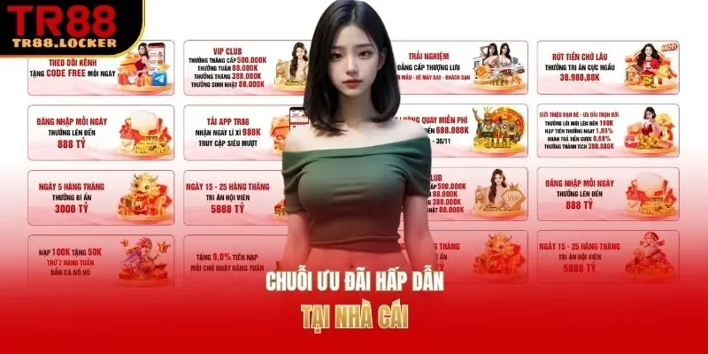 Chuỗi ưu đãi hấp dẫn tại nhà cái